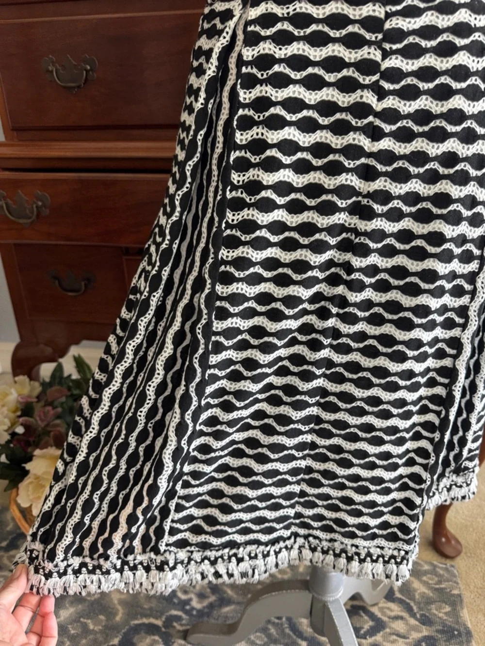 Tory Burch Paulina Lacey Dotted Dress New Size 8